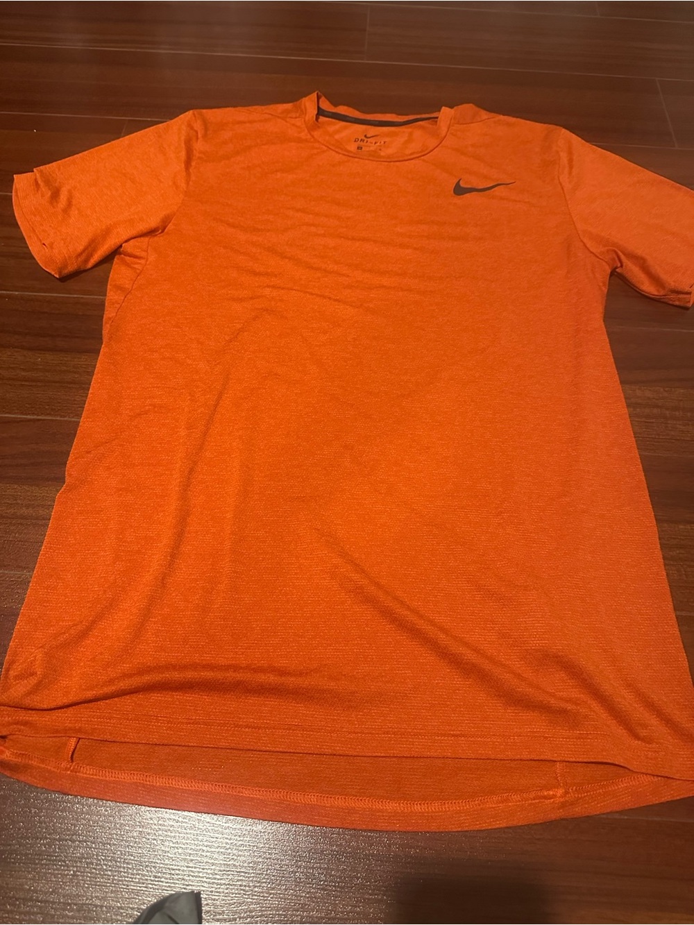 Nike Men’s Orange Heather Performance Short Sleeve Tee